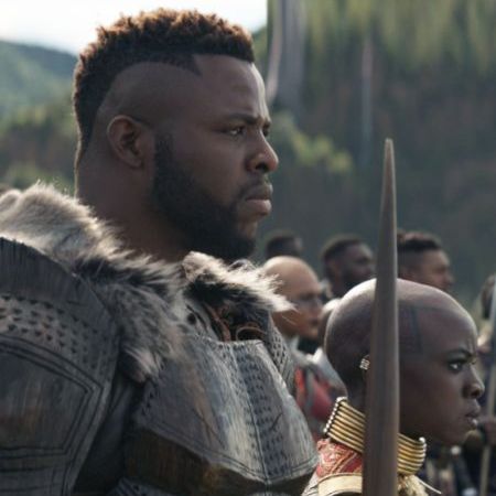 M'Baku joins the rest of Wakandans for the battle